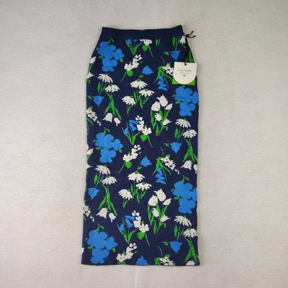 NWT Kate Spade New York X Target Collection Knit Midi Floral Skirt Size XXS - Picture 2 of 7